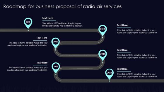 Roadmap For Business Proposal Of Radio Air Services Ppt Professional Slide Portrait