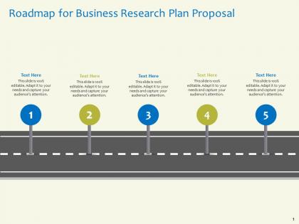 Roadmap for business research plan proposal adapt capture ppt powerpoint presentation show