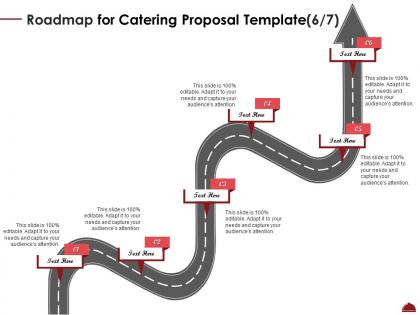 Roadmap for catering proposal six step ppt powerpoint presentation templates