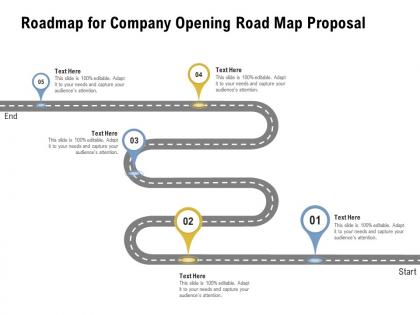 Roadmap for company opening road map proposal ppt powerpoint presentation file mockup