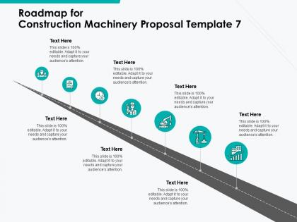 Roadmap for construction machinery proposal template a1107 ppt powerpoint presentation infographic template