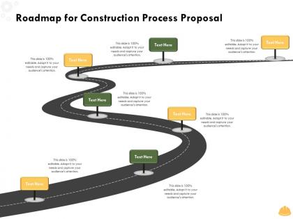 Roadmap for construction process proposal l1497 ppt powerpoint presentation graphics