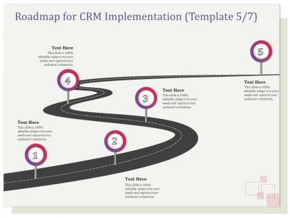 Roadmap for crm implementation r132 ppt file slides