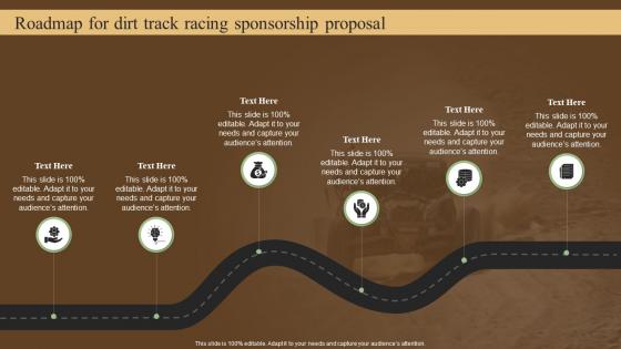 Roadmap For Dirt Track Racing Sponsorship Proposal Ppt Professional Graphics Tutorials