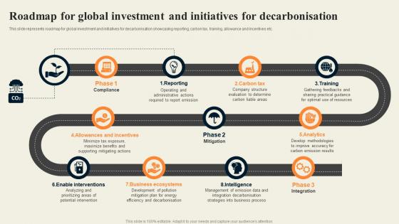 Roadmap For Global Investment And Initiatives For Decarbonisation