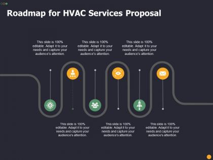Roadmap for hvac services proposal ppt powerpoint presentation icon