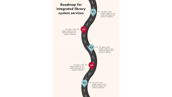 Roadmap For Integrated Library System Services One Pager Sample Example Document