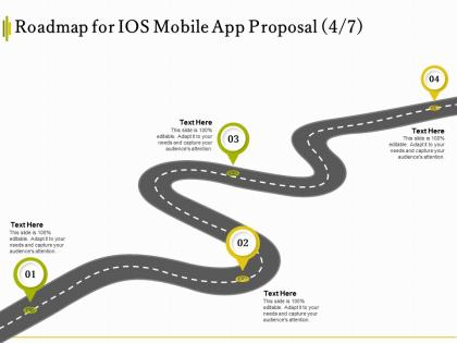 Roadmap for ios mobile app proposal l1539 ppt powerpoint presentation templates