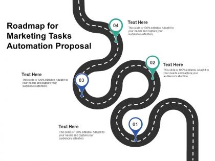 Roadmap for marketing tasks automation proposal ppt powerpoint presentation visuals