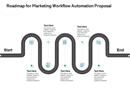 Roadmap for marketing workflow automation proposal editable ppt powerpoint presentation designs