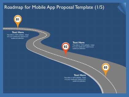 Roadmap for mobile app proposal template r304 ppt powerpoint show
