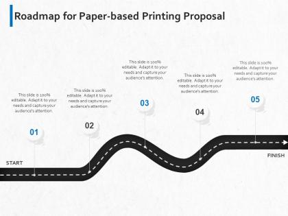 Roadmap for paper based printing proposal ppt powerpoint presentation slides graphics example