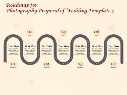Roadmap for photography proposal of wedding c1419 ppt powerpoint presentation show