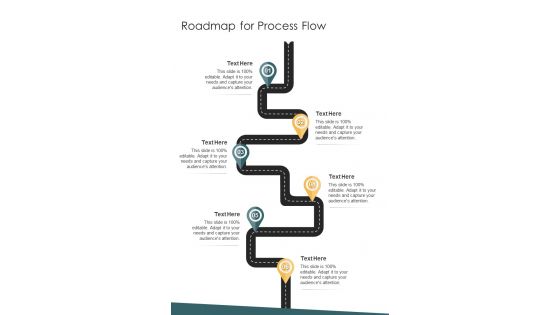 Roadmap For Process Flow Branding Design Proposal Template One Pager Sample Example Document