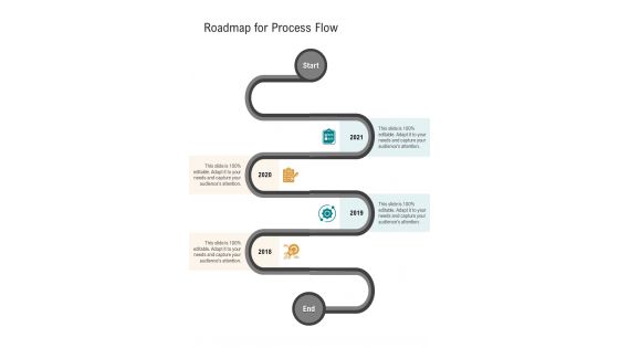 Roadmap For Process Flow Corporate Leadership Training Proposal One Pager Sample Example Document