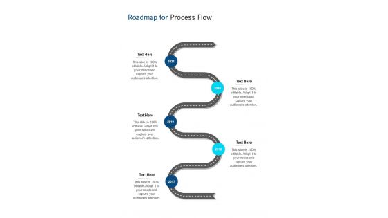 Roadmap For Process Flow Corporate Recruitment Agency Proposal One Pager Sample Example Document