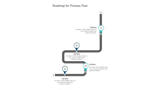 Roadmap For Process Flow Corporate Training Proposal One Pager Sample Example Document