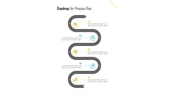 Roadmap For Process Flow Employees Training Proposal One Pager Sample Example Document