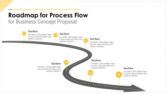 Roadmap for process flow for business concept proposal ppt styles deck