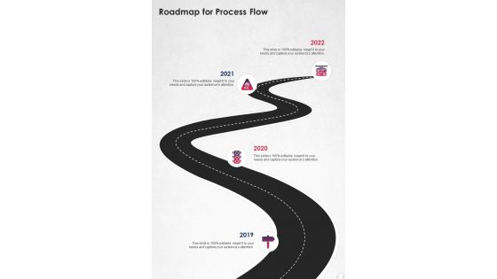 Roadmap For Process Flow Music Artist Sponsorship Proposal One Pager Sample Example Document