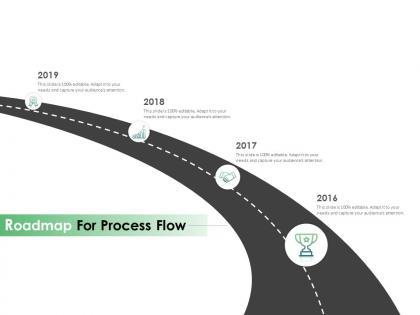 Roadmap for process flow ppt powerpoint presentation model information