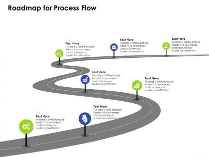 Roadmap for process flowe business management ppt mockup