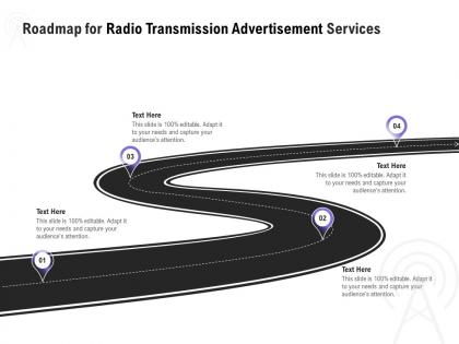 Roadmap for radio transmission advertisement services ppt gallery