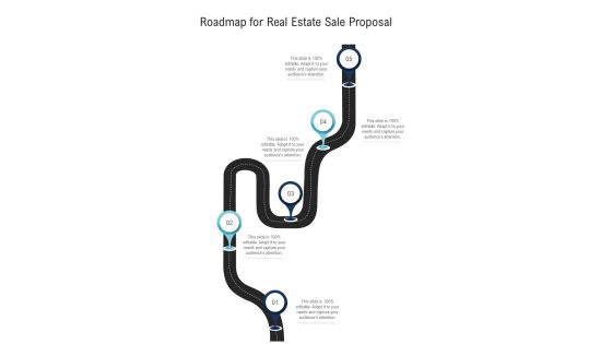 Roadmap For Real Estate Sale Proposal One Pager Sample Example Document