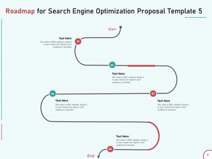 Roadmap for search engine optimization proposal template five ppt powerpoint picture