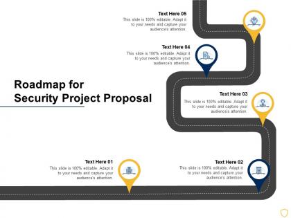 Roadmap for security project proposal ppt powerpoint presentation graphics