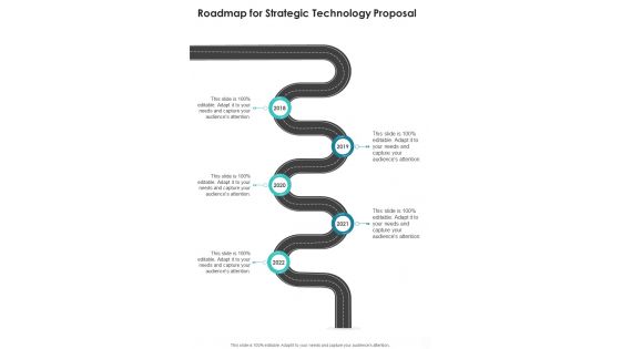 Roadmap For Strategic Technology Proposal One Pager Sample Example Document