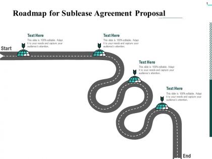 Roadmap for sublease agreement proposal ppt powerpoint ideas slideshow