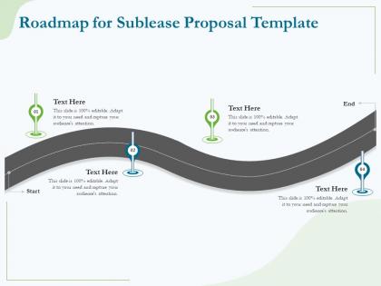 Roadmap for sublease proposal template ppt powerpoint presentation file clipart