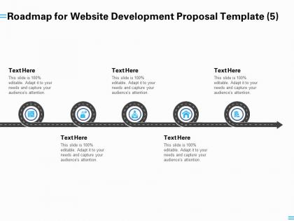 Roadmap for website development proposal template a1252 ppt summary