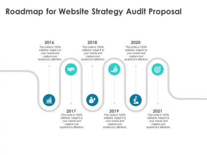 Roadmap for website strategy audit proposal 2016 to 2021 ppt powerpoint presentation styles ideas