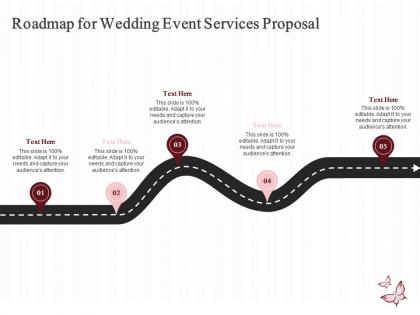 Roadmap for wedding event services proposal ppt powerpoint presentation outline