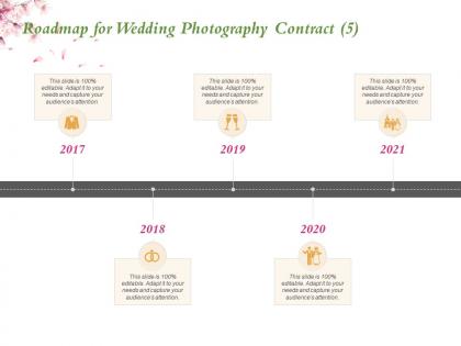 Roadmap for wedding photography contract 2017 to 2021 years ppt powerpoint presentation show