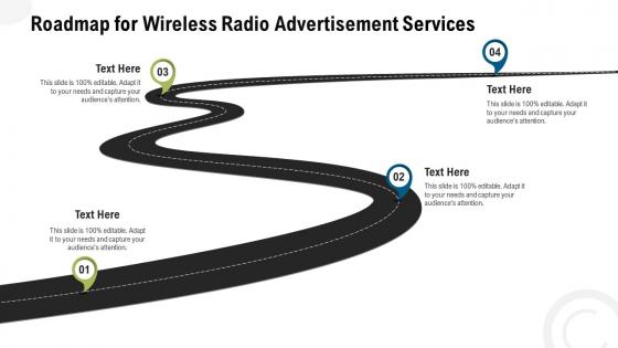 Roadmap for wireless radio advertisement services ppt slides layout
