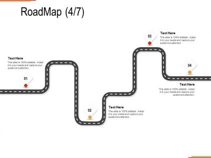 Roadmap four stage c1291 ppt powerpoint presentation inspiration summary