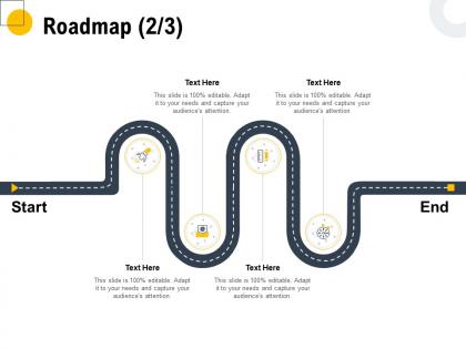 Roadmap four stage l1094 ppt powerpoint presentation file files