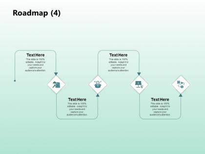 Roadmap four stage l1172 ppt powerpoint presentation file outfit