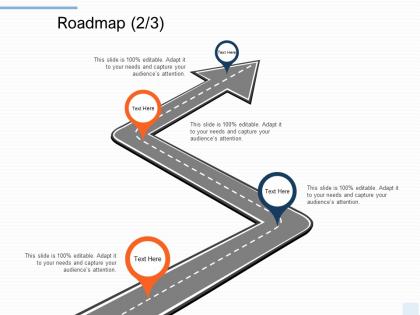 Roadmap four stage l1216 ppt powerpoint presentation infographics information