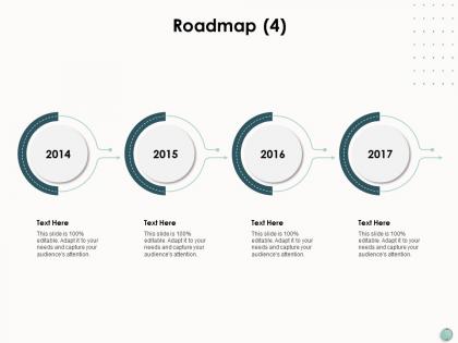 Roadmap four stage process ppt powerpoint presentation slides layout ideas