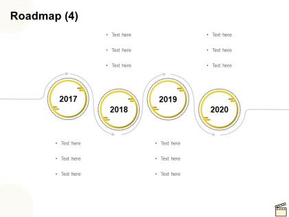 Roadmap four year c1152 ppt powerpoint presentation file gridlines
