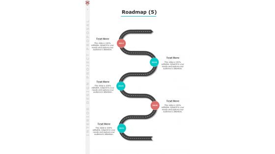 Roadmap Interior Design Project Proposal One Pager Sample Example Document