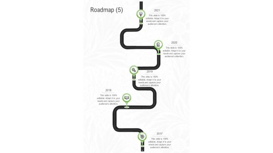 Roadmap Interior Design Proposal Template One Pager Sample Example Document