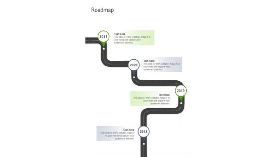 Roadmap Logistics Service Proposal Template One Pager Sample Example Document