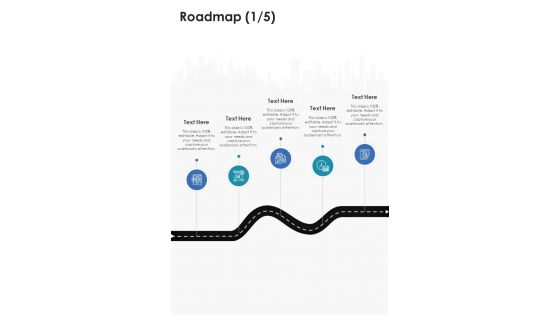Roadmap Market Research Proposal For New Product One Pager Sample Example Document