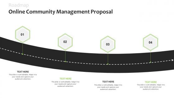 Roadmap online community management proposal ppt powerpoint presentation shapes