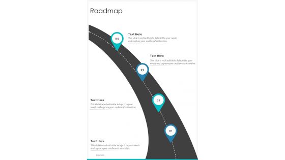 Roadmap Partnership Proposal One Pager Sample Example Document